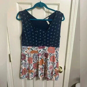 Matilda Jane Wonderment Feeling Good Tank Top Sz M